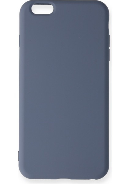 Lansman iPhone 6 Plus Kılıf Nano Içi Kadife Silikon - Gri