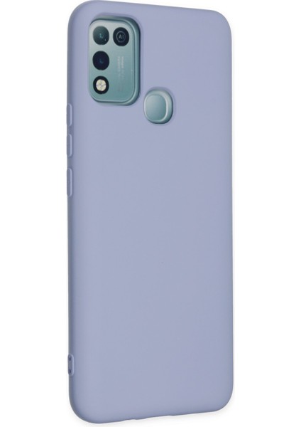 Lansman Infinix Hot 10 Play Kılıf Nano Içi Kadife Silikon - Lila