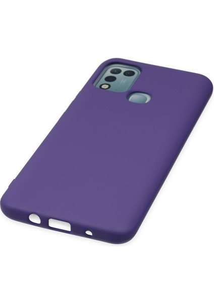 Lansman Infinix Hot 10 Play Kılıf Nano Içi Kadife Silikon - Mor