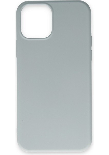 Lansman iPhone 12 Kılıf Nano Içi Kadife Silikon - Buz Mavisi