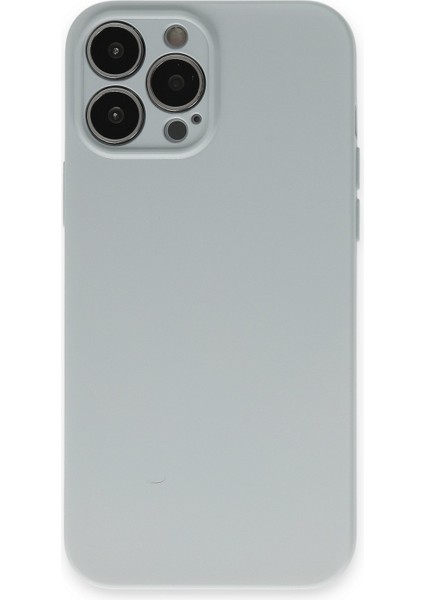 Lansman iPhone 13 Pro Max Kılıf Nano Içi Kadife Silikon - Buz Mavisi