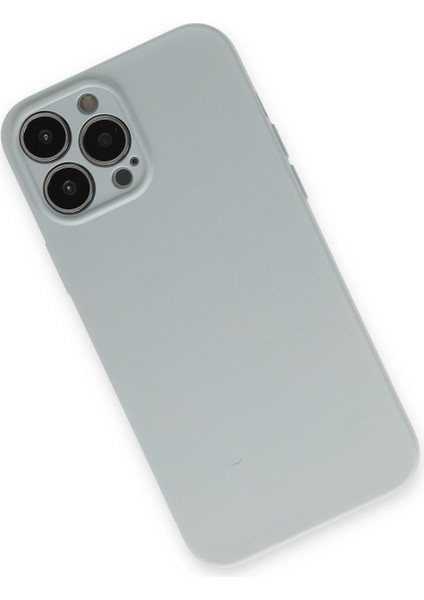 Lansman iPhone 13 Pro Max Kılıf Nano Içi Kadife Silikon - Buz Mavisi modelleri