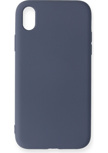 Lansman iPhone Xr Kılıf Nano Içi Kadife Silikon - Gri