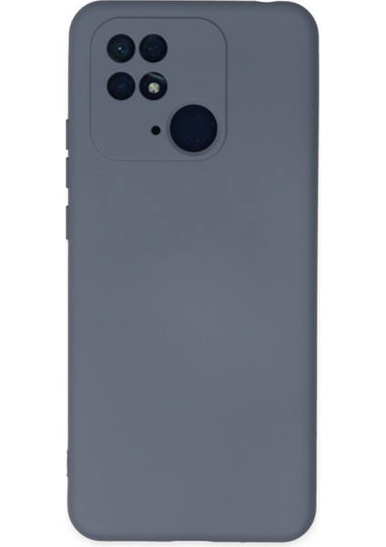 Lansman Xiaomi Poco C40 Kılıf Nano Içi Kadife Silikon - Gri