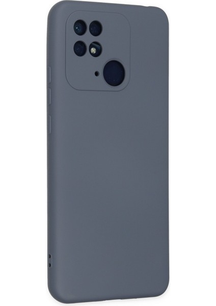 Lansman Xiaomi Poco C40 Kılıf Nano Içi Kadife Silikon - Gri modelleri