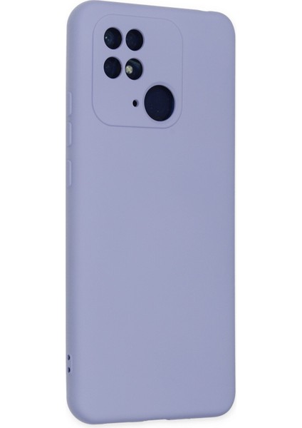 Lansman Xiaomi Poco C40 Kılıf Nano Içi Kadife Silikon - Lila modelleri