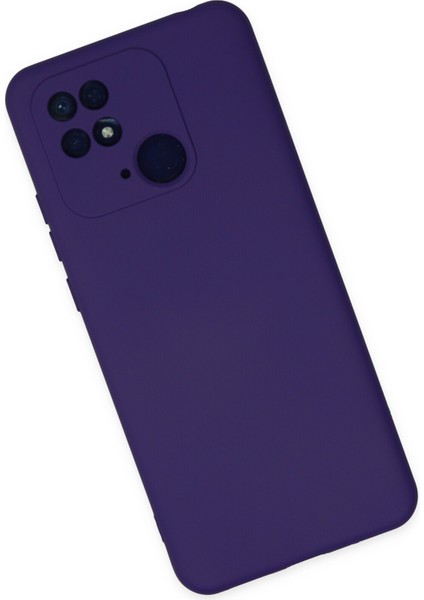 Lansman Xiaomi Poco C40 Kılıf Nano Içi Kadife Silikon - Mor fiyatları