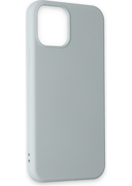 Lansman iPhone 12 Pro Kılıf Nano Içi Kadife Silikon - Buz Mavisi modelleri