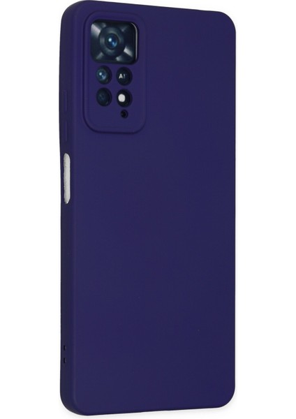 Lansman Xiaomi Redmi Note 11 Pro Kılıf Nano Içi Kadife Silikon - Mor modelleri