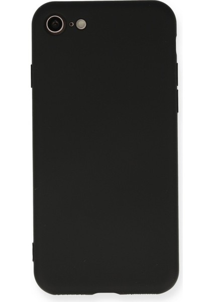Lansman iPhone 7 Kılıf Nano Içi Kadife Silikon - Siyah