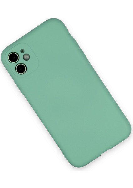 Lansman iPhone 11 Kılıf Nano Içi Kadife Silikon - Su Yeşili fiyatları