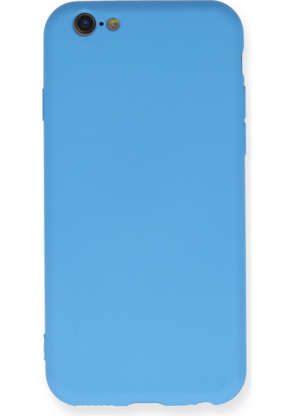 Lansman iPhone 6 Kılıf Nano Içi Kadife Silikon - Mavi