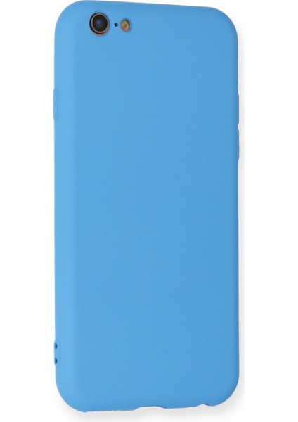 Lansman iPhone 6 Kılıf Nano Içi Kadife Silikon - Mavi modelleri