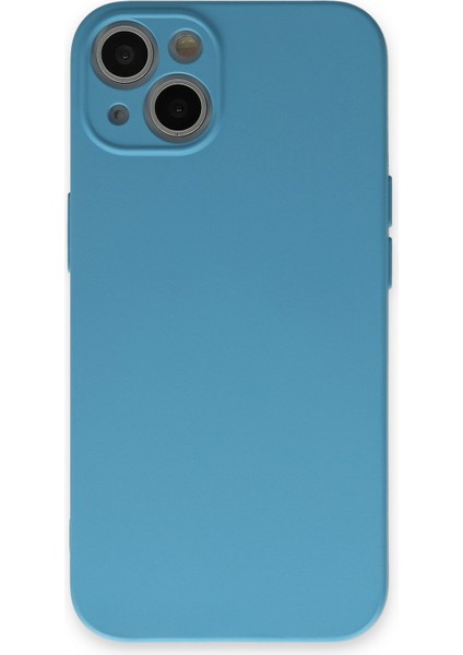 Lansman iPhone 13 Kılıf Nano Içi Kadife Silikon - Mavi