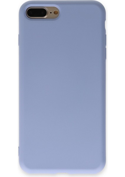 Lansman iPhone 8 Plus Kılıf Nano Içi Kadife Silikon - Lila
