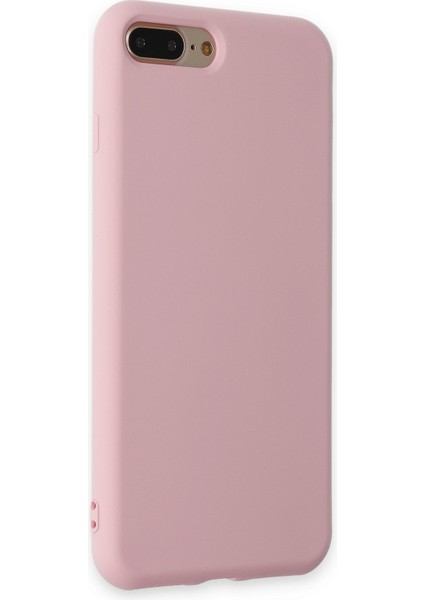 Lansman iPhone 8 Plus Kılıf Nano Içi Kadife Silikon - Pembe