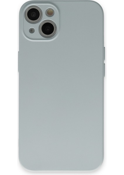 Lansman iPhone 13 Kılıf Nano Içi Kadife Silikon - Buz Mavisi