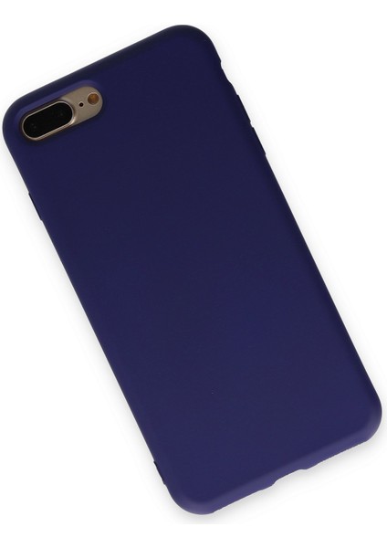 Lansman iPhone 8 Plus Kılıf Nano Içi Kadife Silikon - Mor