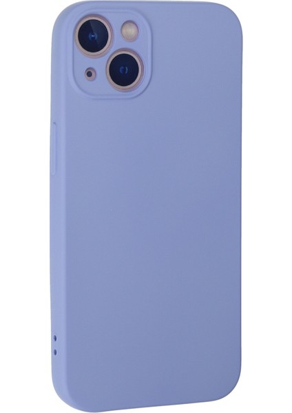 Lansman iPhone 13 Kılıf Nano Içi Kadife Silikon - Lila modelleri