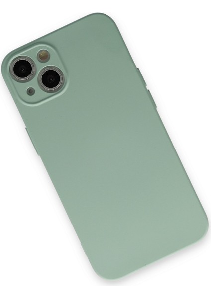 Lansman iPhone 13 Kılıf Nano Içi Kadife Silikon - Su Yeşili modelleri