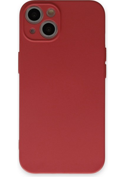 Lansman iPhone 13 Kılıf Nano Içi Kadife Silikon - Kiremit