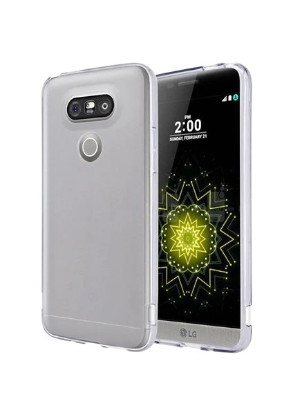 Lg G5 Kılıf Soft Silikon Şeffaf Arka Kapak