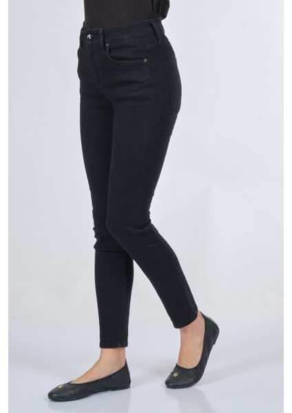 Dar Paça Normal Bel Siyah Kadın Pantolon 048-212912 fırsatları
