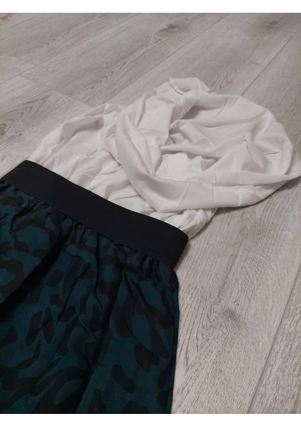 Kız Çocuk Asarlı Uzun Etek Namaz Eteği