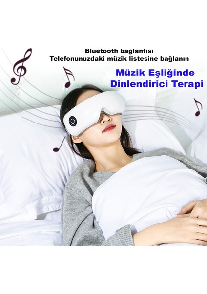 Bluetooth Müzikli Isı Destekli Göz Masaj Aleti modelleri