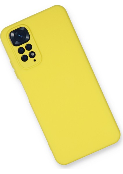 Happycase Lansman Xiaomi Redmi Note 11 Kılıf Nano Içi Kadife  Silikon - Sarı