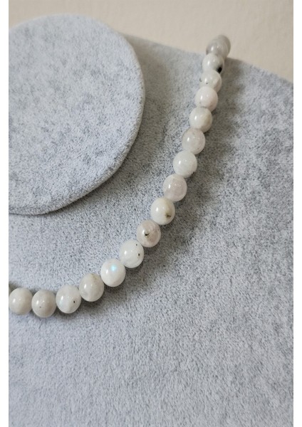 8 mm Gerçek Ay Taşı Doğal Taş Kolye fiyatları