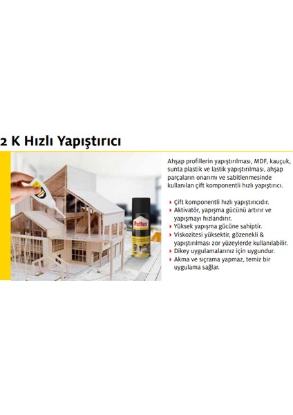 2 K Hızlı Yapıştırıcı 400 + 70 ml 18'li Paket