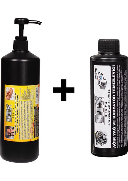 Ponza'lı (Talaşlı) El Temizleme Kremi ( Sabunu) 1 kg & Alkollü Intercooler Temizleme Sıvısı 1 Lt