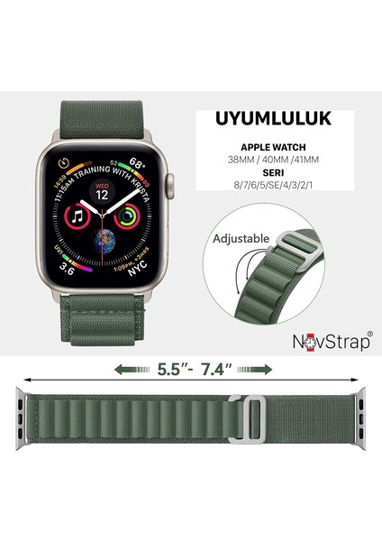 Apple Watch Series 7 41MM Uyumlu Kordon Alpine Loop Tasarım Kordon Kayış fiyatları
