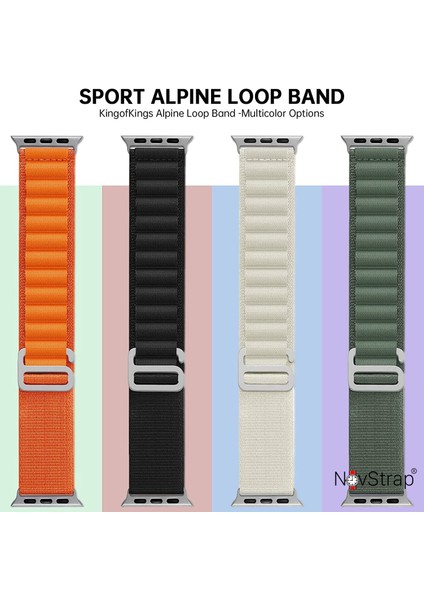 Apple Watch Series 6 41MM Uyumlu Kordon Alpine Loop Tasarım Kordon Kayış indirimleri