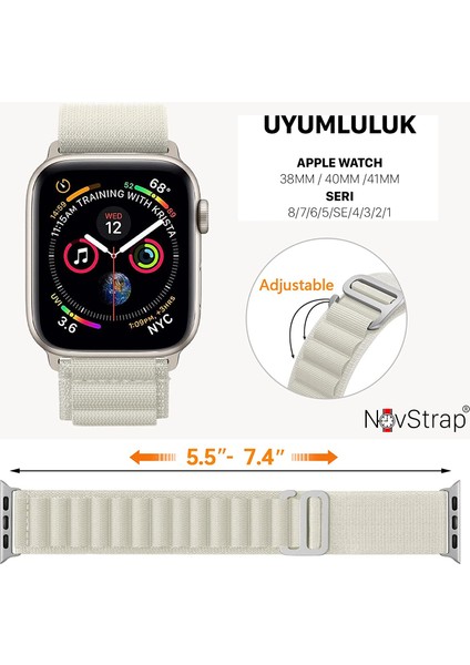 Apple Watch Series 4 40MM Uyumlu Kordon Alpine Loop Tasarım Kordon Kayış fiyatları