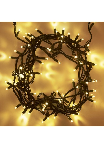 Noel Ağacı Işığı 100 LED 4 Metre Pirinç LED Işık Gerçek Gün Işığı LED Işık Pirinç Gün Işığı LED Işık
