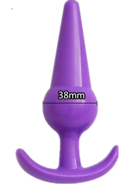 Kiss Shop Yumuşak Silikon Boğumlu Anal Plug - 12.6 cm