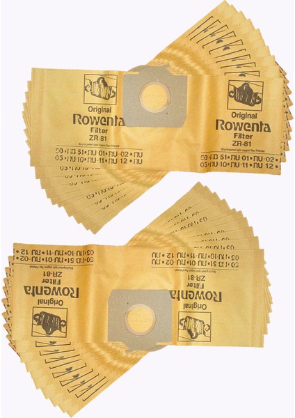 Rowenta Ru 555 Rain Power Süpürge Toz Torbası 20 Adet Kağıt