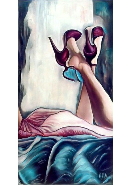 Topuklu 3 Çerçeveli 40X50 Sayılarla Boyama Hobi Seti