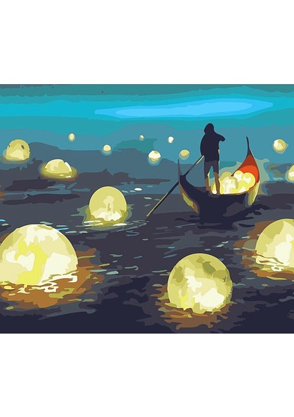 Denizin Büyüsü Çerçeveli 40X50 Sayılarla Boyama Hobi Seti