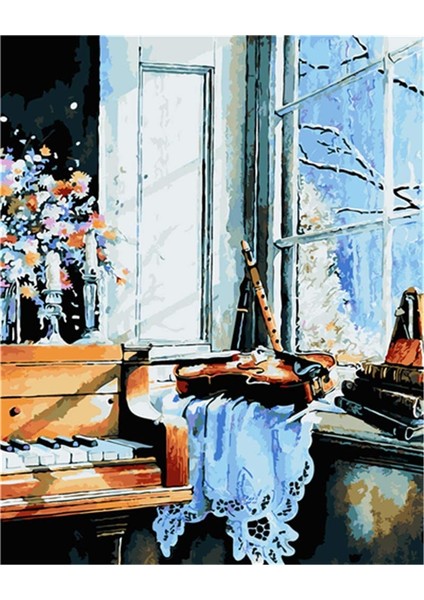 Orkestral Çerçeveli 60X75 Sayılarla Boyama Hobi Seti