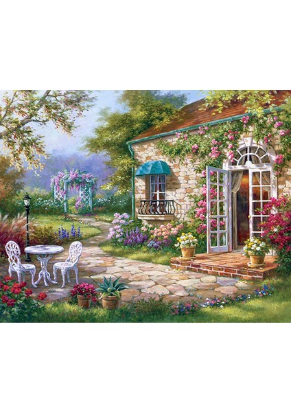 Bahçe Partisi Çerçeveli 60X75 Sayılarla Boyama Hobi Seti