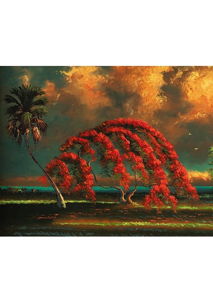 Huzur Adası Çerçeveli 60X75 Sayılarla Boyama Hobi Seti