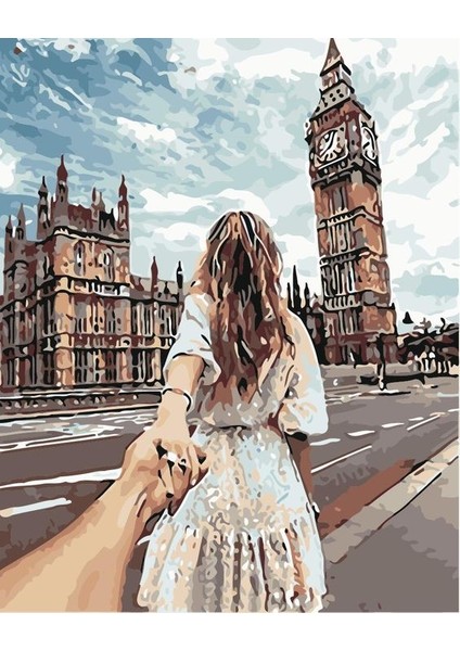 Ayrılma Benden 2 Çerçeveli 40X50 Sayılarla Boyama Hobi Seti