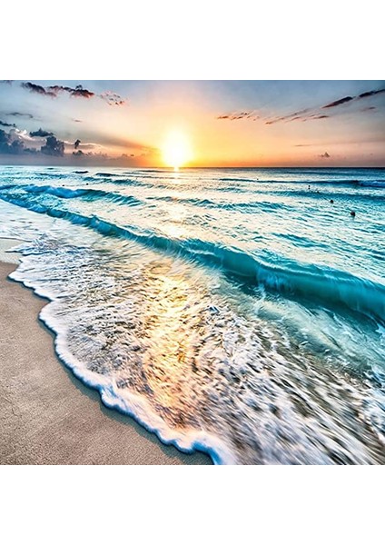 Berrak Dalgalar Çerçeveli 70X90 Sayılarla Boyama Hobi Seti