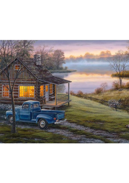 Gün Doğuşu Çerçeveli 70X90 Sayılarla Boyama Hobi Seti