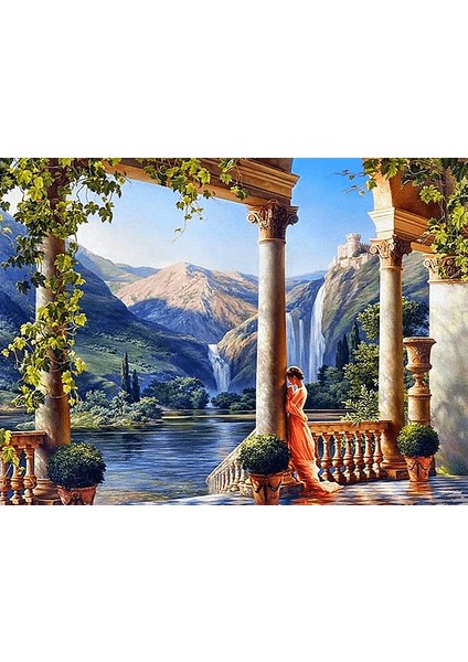 Manzara Tanrıçası Çerçeveli 40X50 Sayılarla Boyama Hobi Seti