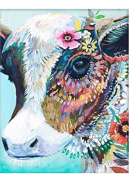 Boyala Kuzu Çerçeveli 90X110 Sayılarla Boyama Hobi Seti