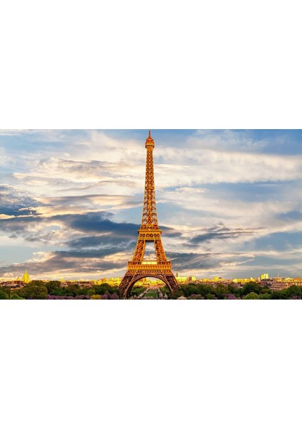 Eyfel Manzarası Çerçeveli 40X50 Sayılarla Boyama Hobi Seti